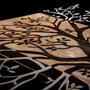 Wallity Kavak Accesorio Decorativo de Pared Negro y Nogal